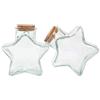 Magic Season Bottiglie in Vetro Decorative con Tappi di Sughero (296 ml Bottiglie a Forma di Stella a Cinque Punte / 2 Pezzi)