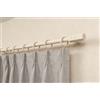 HOME ZEN HOUSEHOLD LINEN Bastone Tenda Estensibile 120-210 cm Effetto Legno | Panna | 4 Colori Disponibili, Anelli Inclusi, Supporti di Fissaggio, Diametro 16-19 mm, Facile Installazione