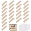 GOEDCH 26 porta carte in legno: porta segnaposto in legno con adesivo double face, in legno di faggio con fessura da 2 mm per ristoranti, matrimoni, banchetti e feste