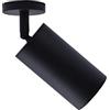 Eurekaled Portafaretto da soffitto o parete GU10 NERO - Faretto orientabile 360° con fascio direzionale - Lampadina intercambiabile - Stile moderno per soggiorno, cucina, corridoio - IP20…