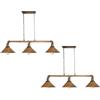 LEDSone Lampadario a sospensione industriale retrò con puleggia, nero E27, sospeso, regolabile, in metallo, con tubo dell'acqua, per bar