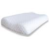 Flaffi Cuscino Cervicale Per Dormire - Guanciale Memory Foam Doppia Onda e Federa Antiacaro, Made In Italy, 70x40x12/10