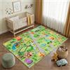 TAPISO Kids Tappeto per Bambini Stampato Colorato Parco Divertimenti Cameretta Facile da Pulire Antiscivolo Lavabile a 30 Gradi Resistente Oeko-Tex 180 x 250 cm