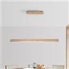 Schindora LED Lampadario Cucina Legno Dimmabile,80Cm Naturale Lampadario Camera Da Letto Con Telecomando,Regolabile In Altezza Lampada,24W Moderno Lampadari Soggiorno Per Salotto Biliardo