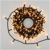 XMASKING LuminalPark Catena 25,5 m, 360 miniled Bianco Caldo Traditional, con Memory Controller, Cavo Verde, 30V, Esterno