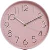 Il Gruppone Passione Casa IlGruppone Orologio da Parete 30 cm Moderno Design Minimalista con Numeri in Rilievo e Lancette Decorative Disponibile Bianco Grigio e Nero - Rosa
