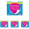 Carefree Salvaslip Cotton Feel Normal Fragranza Fresca 76 Pezzi, Salva slip donna traspiranti, Proteggi slip che si adattano ai movimenti del corpo, Extra morbidezza, Delicati sulla pelle