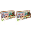 PLANÈTE BOIS - Puzzle Animali per Bambini - Gioco Educativo - Prime Riflessioni - 052465A - 9 Pezzi - Modello Casuale - Legno - Gioco per Bambini - Puzzle per Bambini - 14,5 cm x 14,5 cm