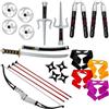 Dress Up America Set Di Armi Ninja: Katana, Arco E Frecce, Maschere Per Gli Occhi E Altro Ancora, Accessorio Per Costume Da Guerriero Per Bambini