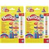 Play-Doh Pack de 12 L'imagination en fête, Coffret de pâte à modeler, Activité manuelle et Jeux créatifs pour enfants, Kit créatif Play-Doh avec accessoires, Activité manuelle, Dès 4 ans