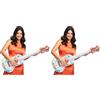 Boland 52178 - Chitarra gonfiabile Aloha, 104 cm, giocattolo d'acqua, decorazione, decorazione per piscina, festa estiva e festa a tema, accessori per costumi di carnevale. (Confezione da 2)