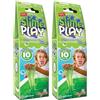 ZIMPLI - Slime Play Verde, basta aggiungere acqua per creare una melma appiccicosa e colorata, gadget per sacchetti festa, giocattolo sensoriale per il gioco di fantasia (Confezione da 2)