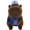 CYPBRANDS - Capibara di peluche del Real Madrid con cappello, bambola morbida e coccolosa, 35 cm, regalo originale per bambini e adulti