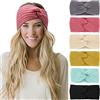 DRESHOW 6 Pezzi Fasce per Capelli Tessuto di Lana Turbante Fascia da Donna Invernale Accessori Cerchietti per Donna Ragazze