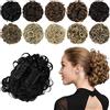 PARXITN Chignon - Pettini sintetici per capelli ricci, chignon per donne