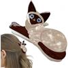 Goowafur Fermagli per capelli per gatti, Fermagli per capelli per gatti da donna | Clip per artigli di animali - Graziose forcine per capelli piccole per capelli corti e lunghi, adorabili pinze per