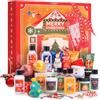 BODY & EARTH Calendario dell'Avvento 2025 per le donne, Regali di Natale per le signore, 24PCS Set da bagno per Natale con candela profumata, bagnoschiuma ecc, regalo natale donna