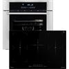 KKT KOLBE Set forno e piano a induzione SET8015IH77FZ, 60 cm | 2 zone flessibili, 5 zone, Booster, Grill, Aria calda, Guide telescopiche, Timer automatico