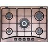 De'Longhi DE LONGHI FRO57ASV PIANO COTTURA 70CM 5 BRUCIATORI 1 TRIPLA CORONA RAME FRO 57 ASV