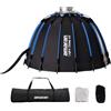 Aputure Amaran Light Dome 24/60cm Parabolic Softbox, sgancio rapido con diffusori/griglia/borsa per montaggio Bowens Illuminazione continua compatibile con Aputure 600D/Amaran 300c/150c/200x S