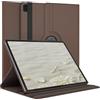 EAZY CASE Custodia per tablet per iPad Air 13 M4 (2026) da 13 pollici, Smart Cover per tablet, con funzione leggio, girevole a 360°, in ecopelle, marrone