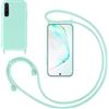 GoodcAcy Custodia Cover per Samsung Galaxy Note 10 con Cordino,Verde menta | Custodia con Laccio Collana Tracolla Regolabile Sottile Silicone Morbido TPU Bumper Antiurto AntiGraffio Protettiva Case