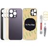 BAYERQ Vetro Posteriore di Ricambio Compatibile con iPhone 14 Pro Max - Vetro Cover Batteria con Strumenti (Viola)