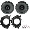 IPNOSIS Kit 2 casse ACX 165 da 16,5 per Renault Clio IV dal 2013 al 2021+ 2 Supporti Anteriori + 2 Connettori