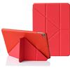 MuyDouxTech Custodia per iPad 10,2 Pollici 9a/8a/7a Generazione 2021/2020/2019, Supporto Verticale e Orizzontale 5-in-1, Cover Silicone e Retro TPU Antiurto, Rosso
