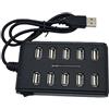 Lafeier Adattatore ad alta velocità del hub di USB 2.0 del cavo di estensione di 10 porte per il dispositivo di interfaccia del PWB del