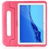 Aosailjet ZiHang - Custodia per Bambini, per Huawei Mediapad M5 Lite 10.1, Antiurto con Maniglia Convertibile e Coperchio di Supporto, Leggera per Huawei Mediapad M5 Lite 10.1 Rosa Rossa