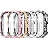 Simpeak 5 Pezzi Cover Glitterate Compatibile con Apple Watch Series 11/10 | Custodia Protettiva Rigida a Doppia Fila di Diamanti con Vetro Temperato per iWatch Series 11/10 42mm