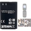 Aousavo LGIP-531A - Batteria di ricambio compatibile con LG 440G 236C 320G UN200 KG280 440GB KG310 GM205 GB125 LGIP-531A