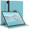 EAZY CASE Custodia per tablet per iPad Air 13 M4 (2026) da 13 pollici, Smart Cover per tablet, con funzione di supporto, girevole a 360°, in ecopelle, blu