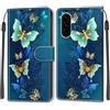 KENHONER Custodia per Samsung Galaxy A56, Farfalla | Portafoglio Pelle PU, Magnetica, Resistente Agli Urti, Scomparto Carte Credito, Pieghevole, Flip Libro, Motivo
