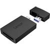 Lexar Lettore di schede MicroSD/SD a doppio slot per iPhone, USB 3.2 Gen 1, fino a 255 MB/s di lettura, compatibile con iPhone 15+, laptop, desktop (LRW360U-BNBNG)