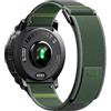 NotoCity Cinturino per Garmin Instinct/Instinct 2/Instinct 3 Solar 45mm, 22mm Sportivo in Nylon Cinturino per Garmin Instinct Tactical/Crossover/2 Camo/3 AMOLED/Solar Tactical/E 45mm(Verde)