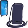 WenBaby Cover Compatible con Samsung Galaxy S10E,Cellulare Girocollo Custodia con Cordino TPU Corda Silicone Case Bumper per Samsung Galaxy S10E Custodia, Blu navy