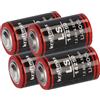 WSB 4 batterie al litio da 3,6 V, LS 14250-1/2 AA ER14250 Li-SOCl2 LS14250 (4 pezzi)