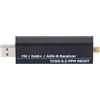ViaGasaFamido Ricevitore RTL SDR, 100 KHz a 1766 MHz RTL2832U R820T2 Ricevitore Radio Definito Dal Software TCXO 0,5 PPM con modalità AM, NFM, FM, DSB, USB, LSB, CW, ADC a 8 Bit, Gamma