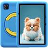 Blackview Tab A6 Kids | 10,1 HD+ IPS | 12GB RAM + 128GB (1TB) | Blu Oceano | Tablet per Bambini | Batteria 5100 mAh | Fotocamera 8MP + 5MP | Android 14 | Wi-Fi | Controllo Parentale | Custodia EVA