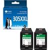 G&G 305 Compatibile con HP 305 Cartucce XL per HP DeskJet 2820e 2800 2720e 4220e 4210e 4120e 2710 2710e Envy 6020e 6000 6032e 6400 cartucce (2 nere)