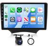 Rimoody 4G+64G Autoradio Android per Ford Ka 2008-2014, 9 Touchscreen Schermo IPS Carplay Android Auto Senza Fili FM/RDS/EQ Navi GPS WiFi Bluetooth Mirror Link Comandi al Volante Retrocamera