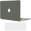 TECOOL Custodia MacBook Air 13 Pollici 2010-2017, Cover Mac Air A1466 A1369 Case Rigida in Plastica Sottile e Copritastiera Silicone [EU Layout], verde notte