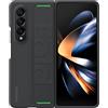 Samsung Silicone Grip Cover Custodia con fascia per mano per Galaxy Z Fold4, Nero