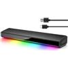 havit Altoparlanti per PC, 20 W Bluetooth V5.3 Soundbar per computer con surround 3D, stereo HiFi, altoparlanti monitor illuminati RGB alimentati tramite USB per desktop, laptop