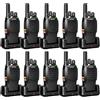 Retevis H777 Radio Bidirezionale, Ricaricabile Walkie Talkie Lungo Raggio, VOX, Allarme con un Clic, Torcia Elettrica, Comunicazione Radio per Ristorante, Scuola (Nero, 10 Pezzi)