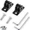 ShiSheng Adattatore per Montaggio Bici per Fotocamera Gopro, 2 Set di Montaggio in Alluminio per Manubrio per Bici da Strada da Montagna Supporto per Bicicletta per Gopro Fotocamere d'azione e supporti, Nero