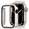 OcioDual Custodia Protettiva Compatibile con Apple Watch Series 8/7 45mm I Custodia Ultra Sottile a Protezione Completa, Resistente ai Graffi e alle Cadute-Bianca