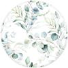 ELLENNE Tappetino Mousepad Rotondo 20cm con Cuciture - Rugiada Mattino|16 | Tappetino Mouse Rotondo 20x20cm - Mousepad Impermeabile, Bordi Rinforzati Anti-usura, Base in Gomma Antiscivolo Ergonomico